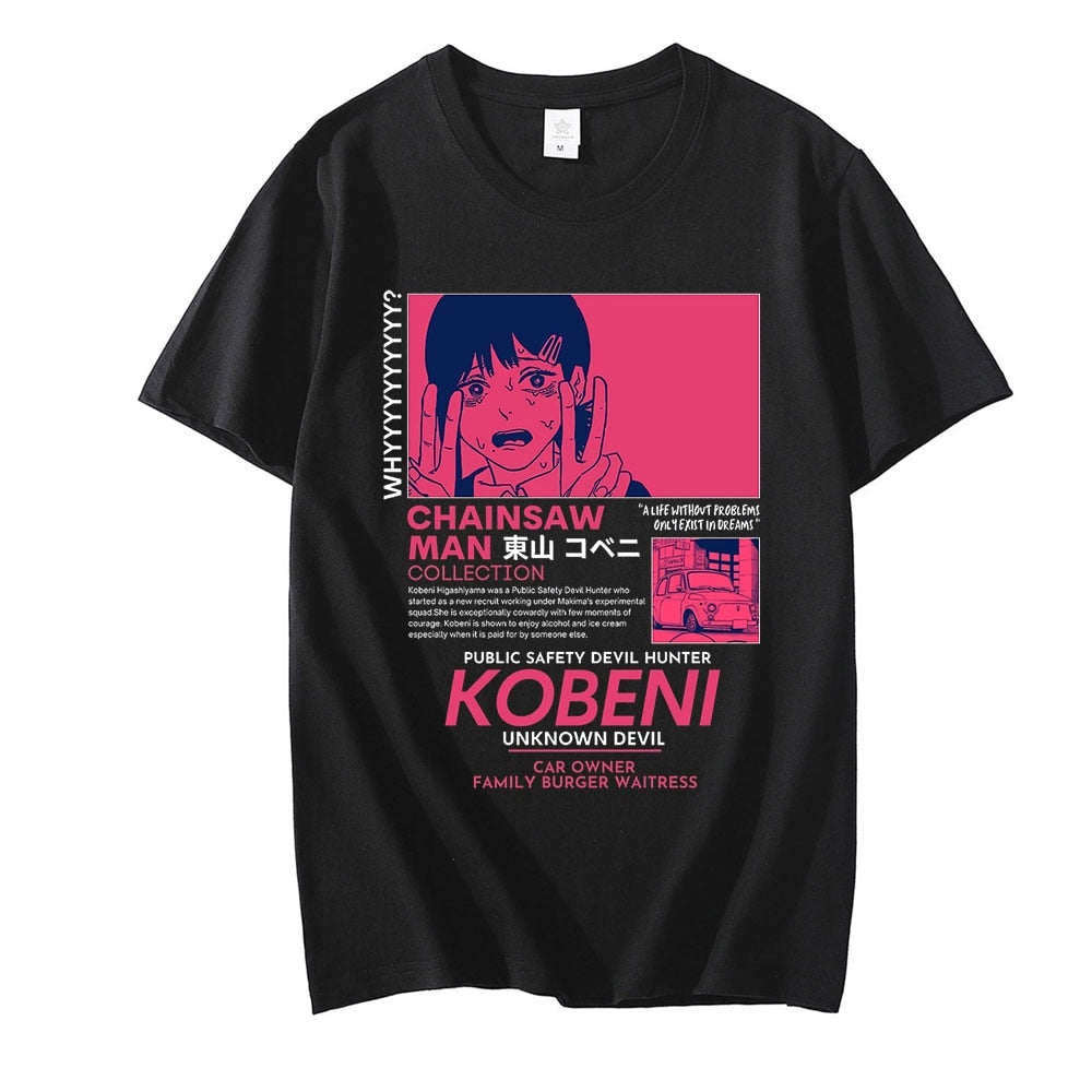 Kobeni Retro T-Shirt - European Size, Cotton-Polyester-Spandex Blend, O-Neck Collar, Short Sleeves, Vintage-Inspired Design Assassin Devil