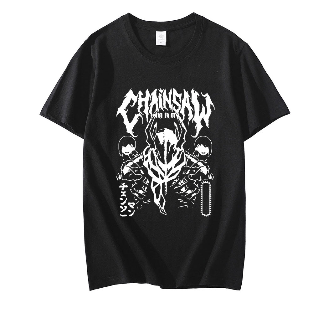 Stylish Chainsaw Man T-Shirt - Perfect for Anime Enthusiasts)