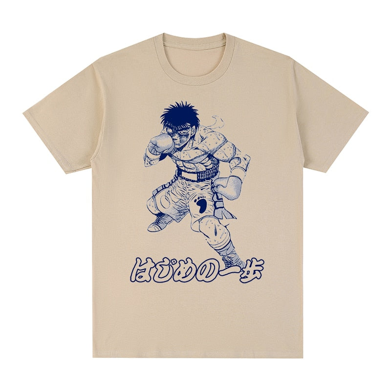 Hajime No Ippo Clothing Boxing Anime Fan Tee Vintage Hajime No Ippo T-Shirt Anime and Manga Collector's Shirt