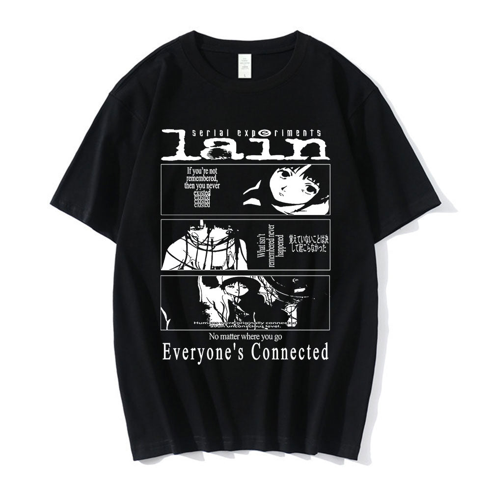 Serial Experiments Lain "Everyone's Connected" Stylish T-Shirt