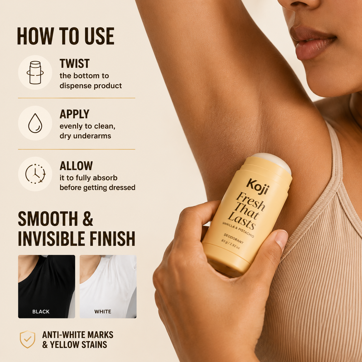 Brightening Deodorant Stick