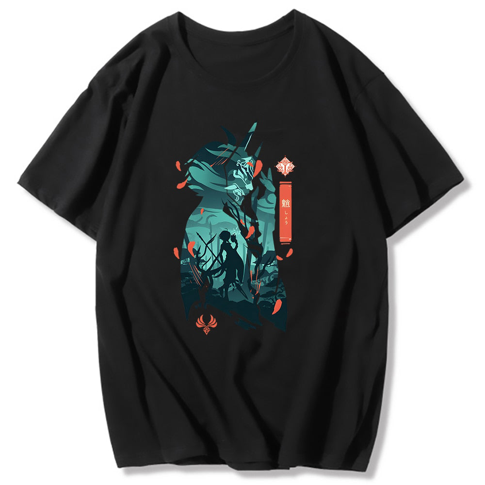 Genshin Impact Graphic Stylistic T-Shirt