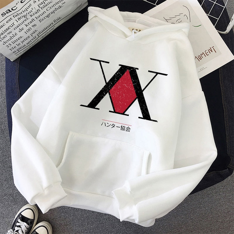 Hunter X Hunter Association Hoodie Unisex Asian Size Hooded Sweatshirt Full Sleeve Anime Fan Apparel Cotton Polyester Blend Hunter x Hunter Hoodie