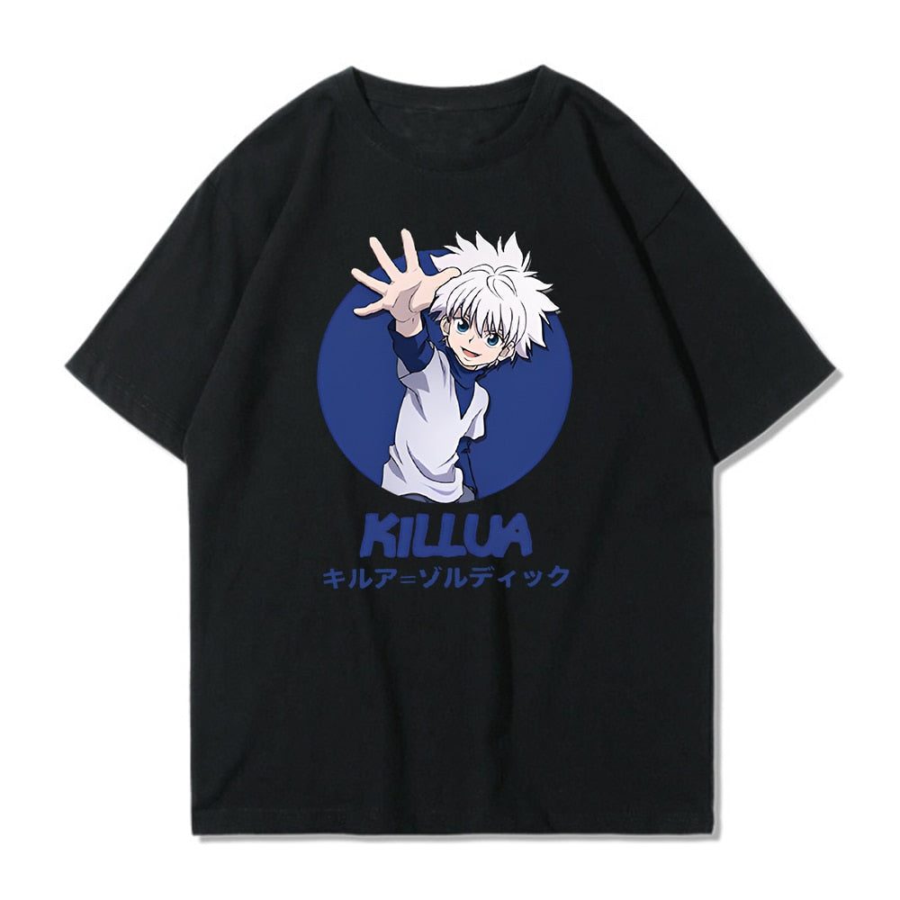 Killua T-Shirt Graphic Black Hunter x Hunter 